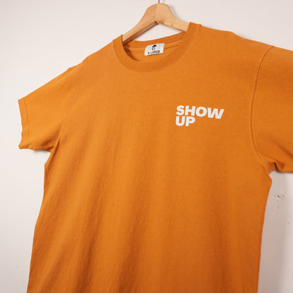 Progress Daily “Show Up” Burnt Orange Tee (XL)