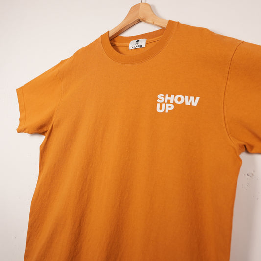 Progress Daily “Show Up” Burnt Orange Tee (XL)