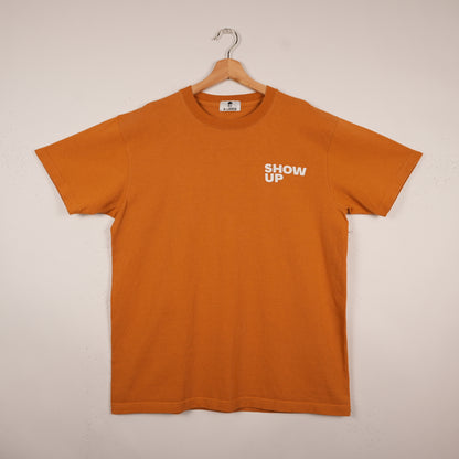 Progress Daily “Show Up” Burnt Orange Tee (XL)