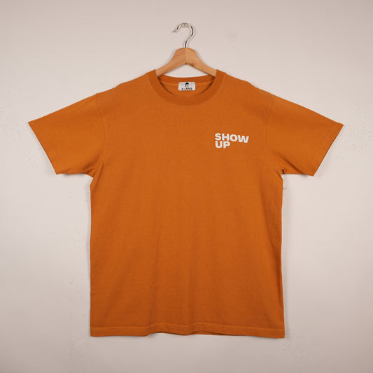 Progress Daily “Show Up” Burnt Orange Tee (XL)