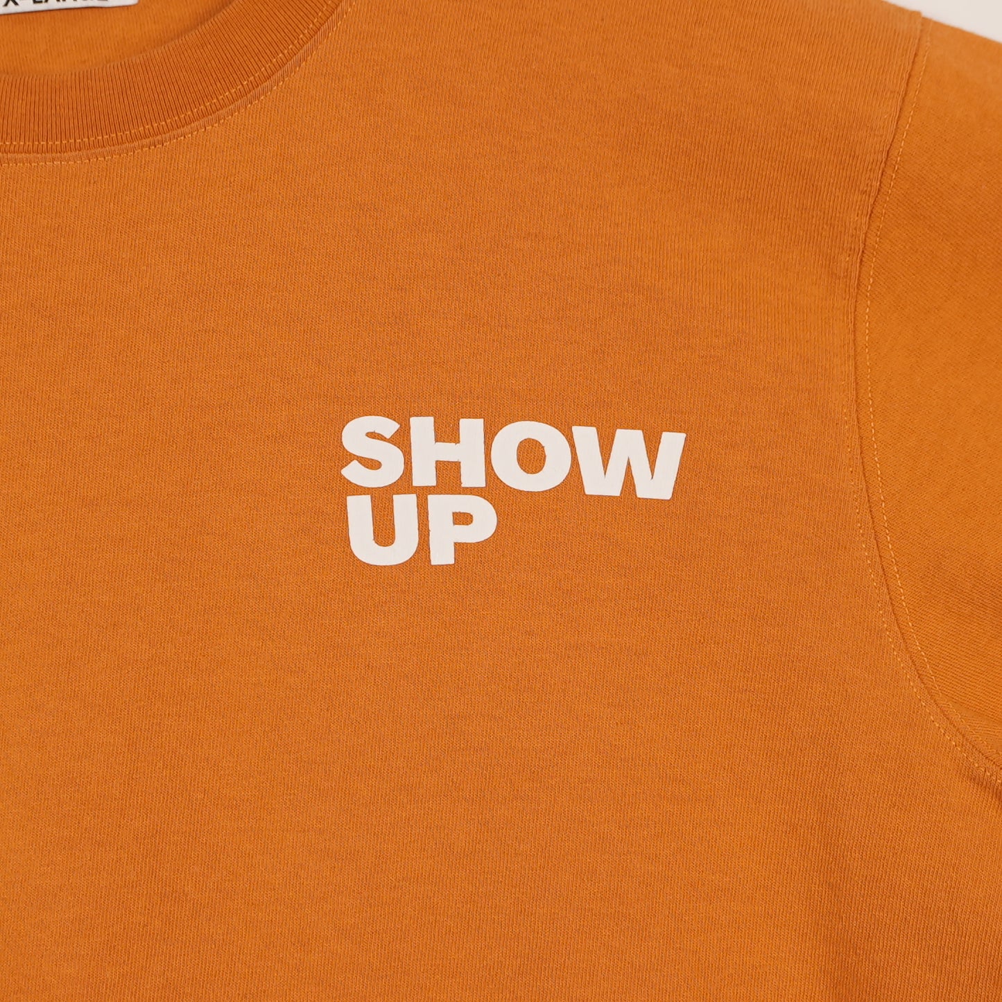 Progress Daily “Show Up” Burnt Orange Tee (XL)