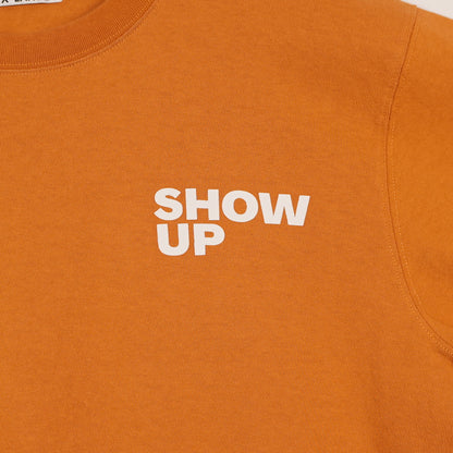 Progress Daily “Show Up” Burnt Orange Tee (XL)