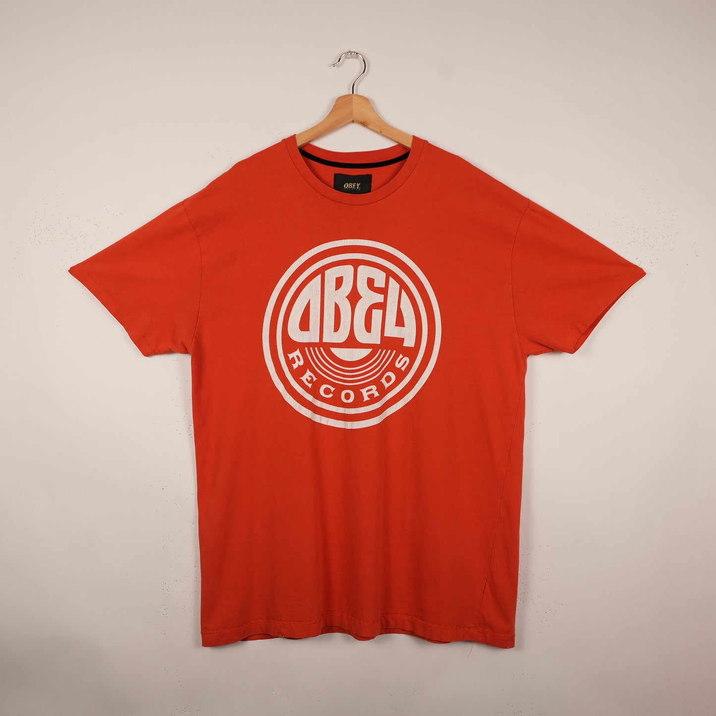 Obey Records Orange Tee (XXL)