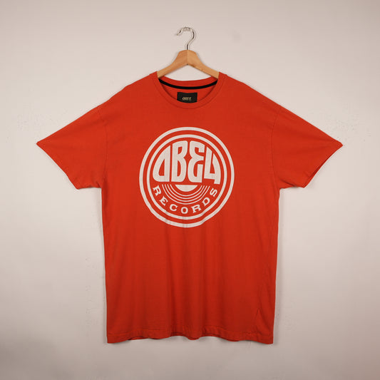 Obey Records Orange Tee (XXL)
