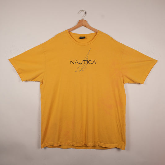 Vintage Yellow Nautica Tee (XXL)