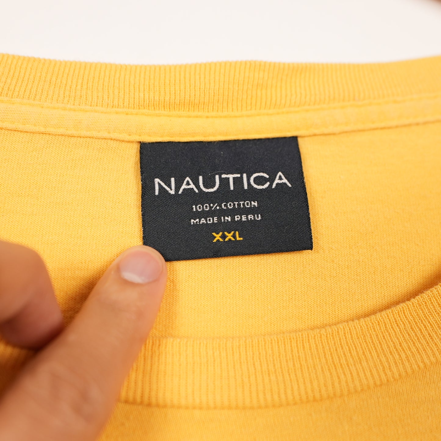Vintage Yellow Nautica Tee (XXL)