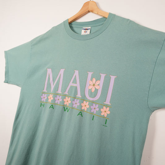 Vintage Maui Hawaii Pastel Green Tee (XL)