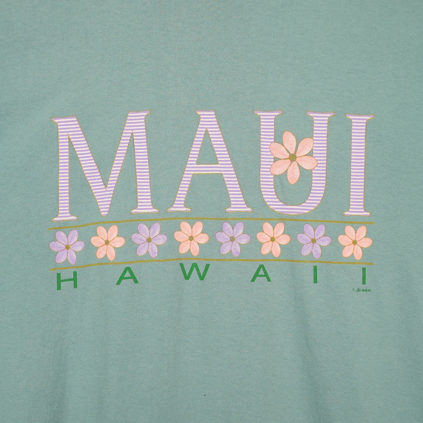 Vintage Maui Hawaii Pastel Green Tee (XL)
