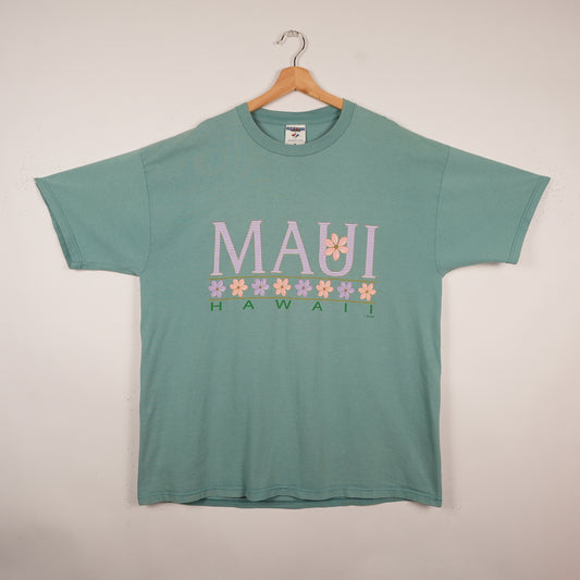 Vintage Maui Hawaii Pastel Green Tee (XL)