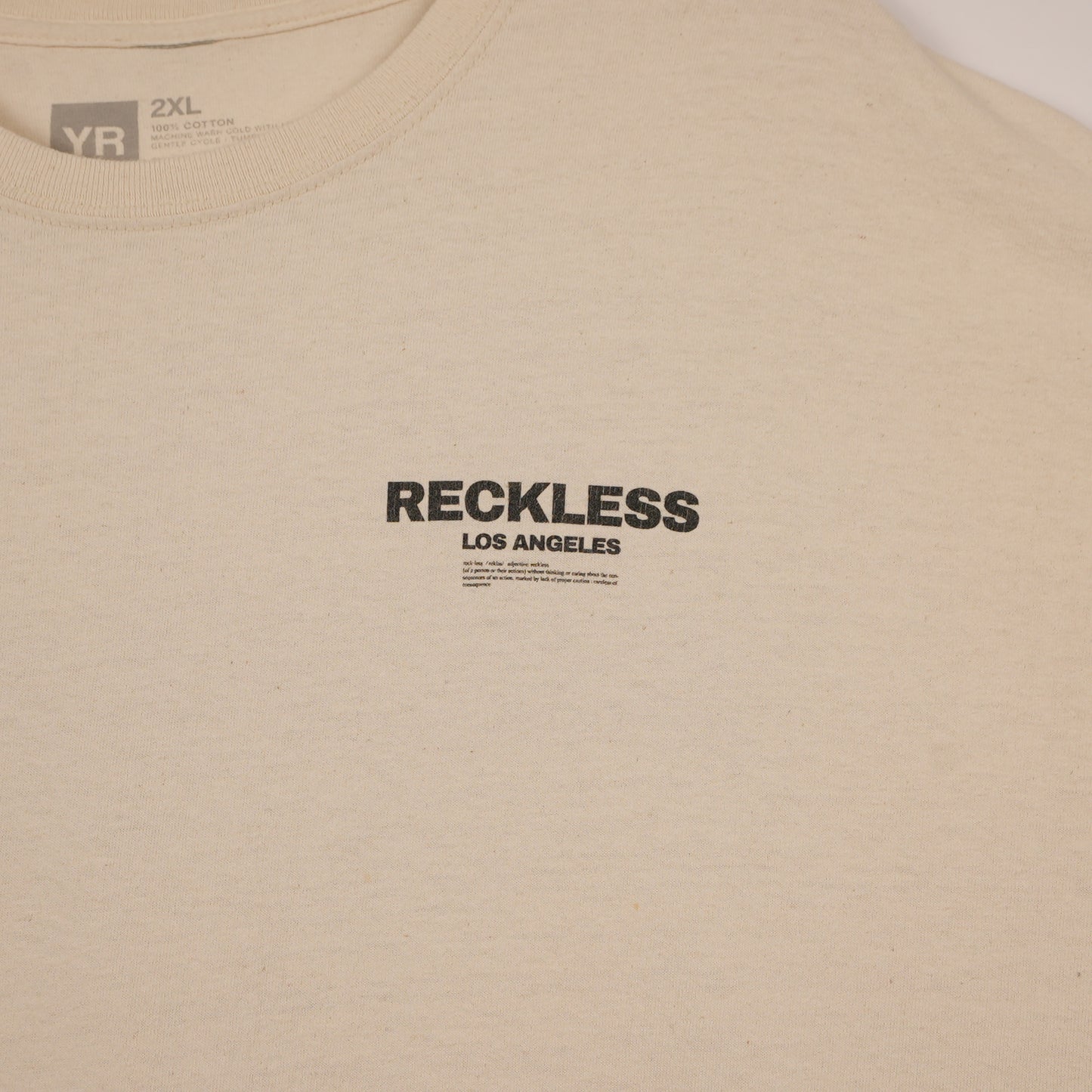 Young & Reckless Los Angeles Cream Tee (XXL)