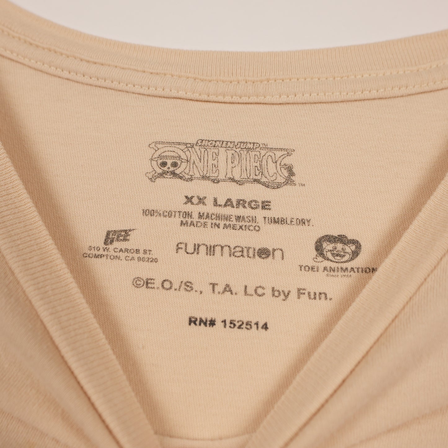 One Piece Straw Hat Pirates Tee (XXL)