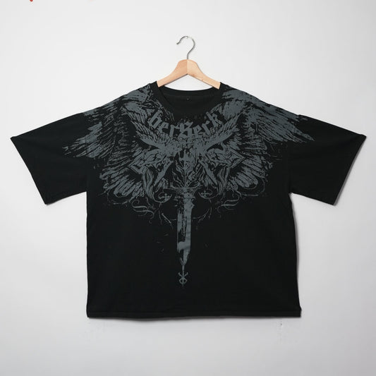 BERSERK “FALLEN HAWK” GOTHIC TEE (XL-XXL)