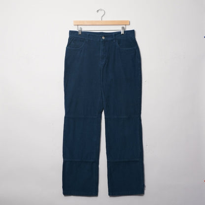 Unbranded Blue Corduroy Skate Pants (32x30, Skated In)
