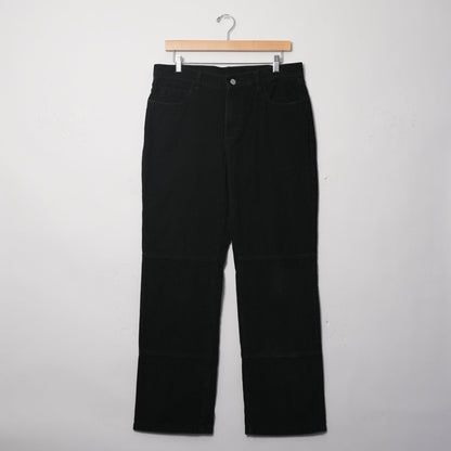 Unbranded Black Corduroy Skate Pants (32x30, Skated In)