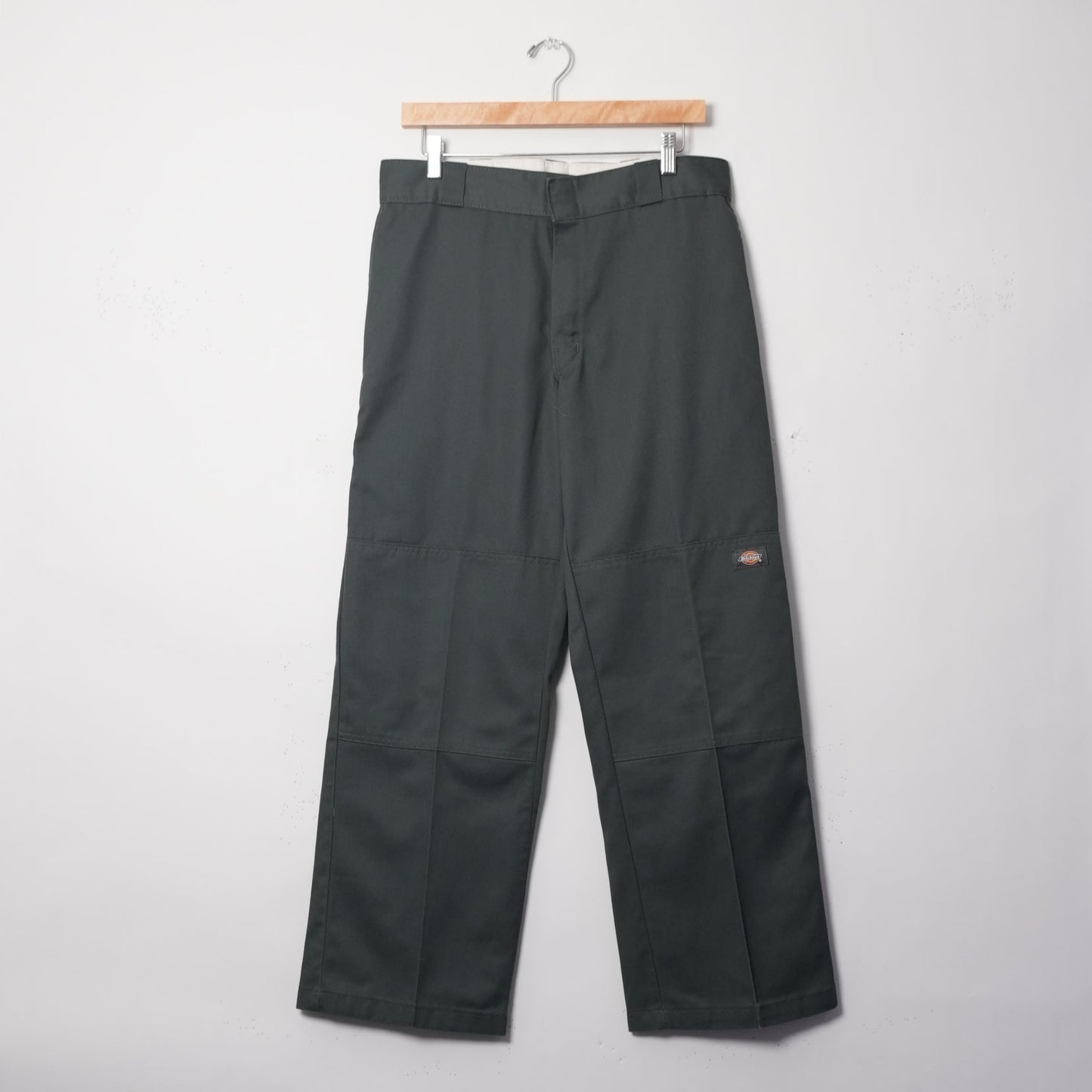 Dickies Charcoal Double Knee Pants (32x30, Skated In)
