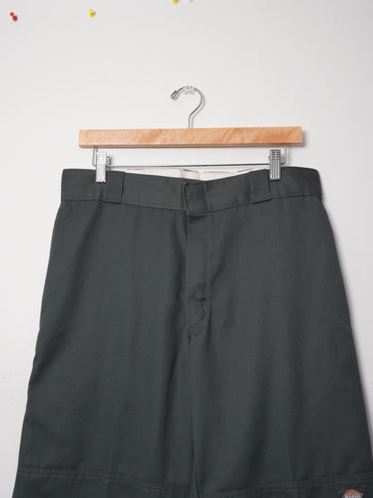 Dickies Charcoal Double Knee Pants (32x30, Skated In)