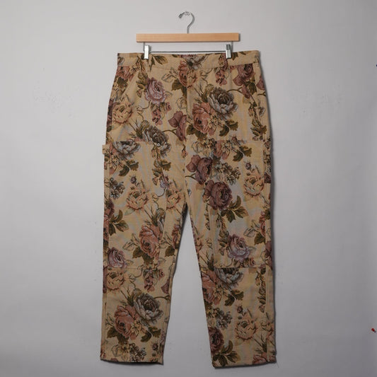 Maison Article Floral Tapestry Work Pants (XL / Never Worn)