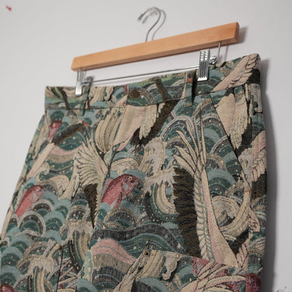 Maison Article All-Over Print Work Pants (Size L 34x29)