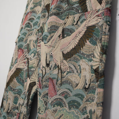 Maison Article All-Over Print Work Pants (Size L 34x29)