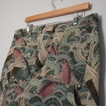 Maison Article All-Over Print Work Pants (Size L 34x29)
