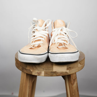 Vans Sk8-Hi “Peach/White” (Size 8, Lightly Skated)