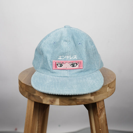 Endless Theory Corduroy Snapback (Light Blue, Never Worn)
