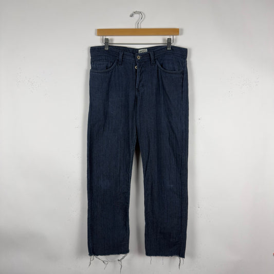 Naked & Famous Cropped Cotton Jeans – Soft Lightweight Denim (W32)