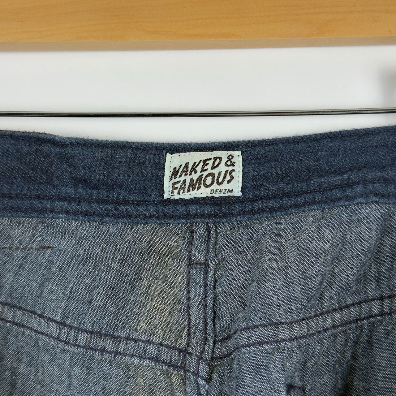 Naked & Famous Cropped Cotton Jeans – Soft Lightweight Denim (W32)