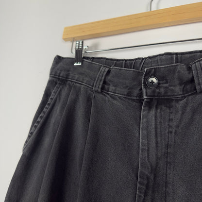 GU Black Denim Baggy Pants (Japan Exclusive)
