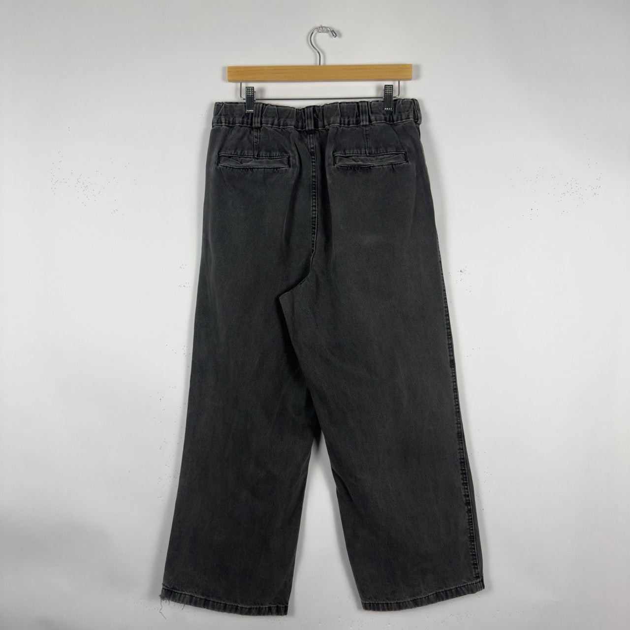 GU Black Denim Baggy Pants (Japan Exclusive)