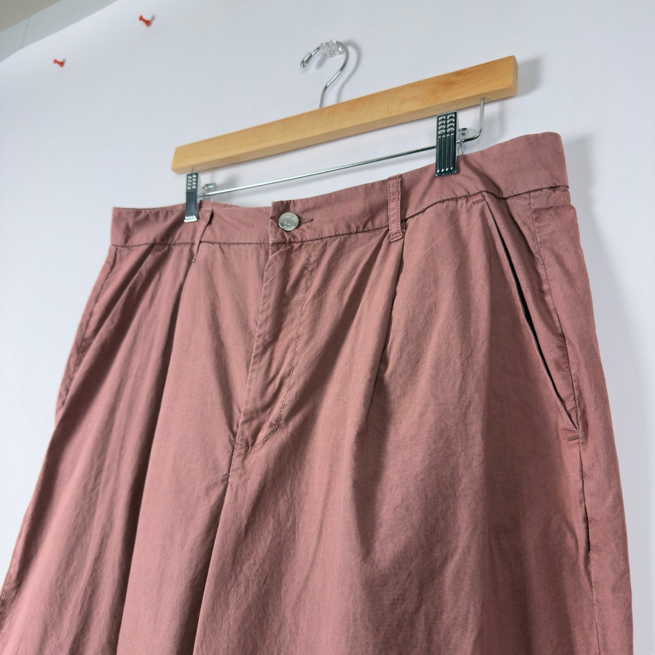 Calvin Klein Baggy Cotton Pants (Pink/Red Grapefruit Tone)