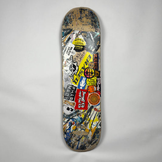 Deathwish Skate Deck (Sticker Bombed & Signed)
