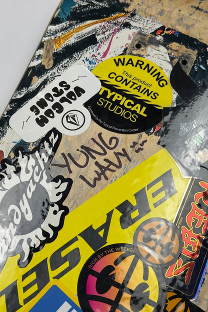 Deathwish Skate Deck (Sticker Bombed & Signed)