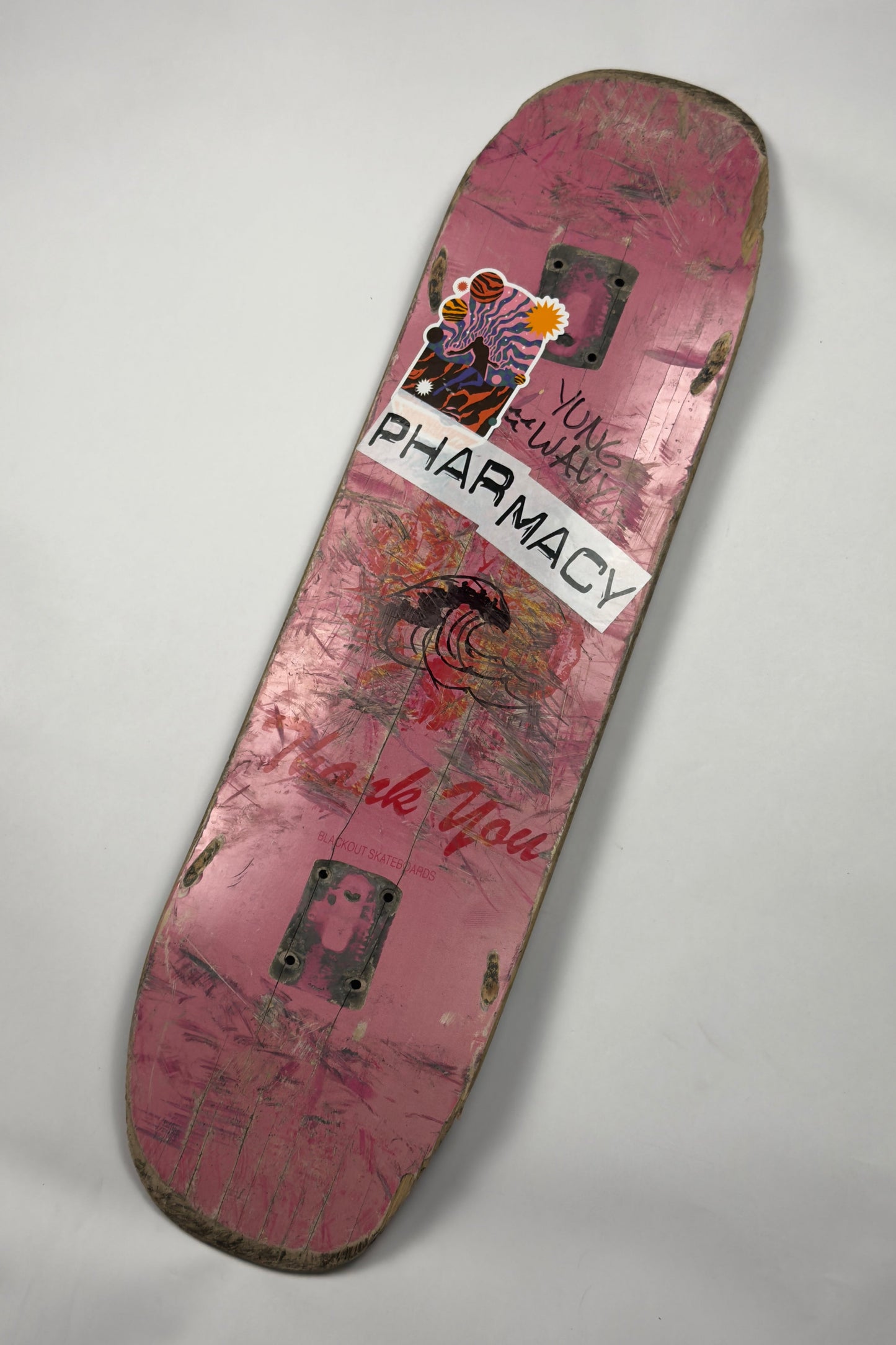 Thank You Blackout Deck 8.25 (Skated & Signed)